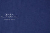 DEADSTOCK Japanese Fabric Shokunin Collection Orihimedaki Washed Linen - blue - 50cm